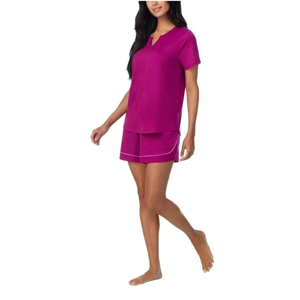 3pc CAROL HOCHMAN magenta PAJAMA SET sleepwear BRAND NEW size small SOFT & COMFY - Picture 7 of 7